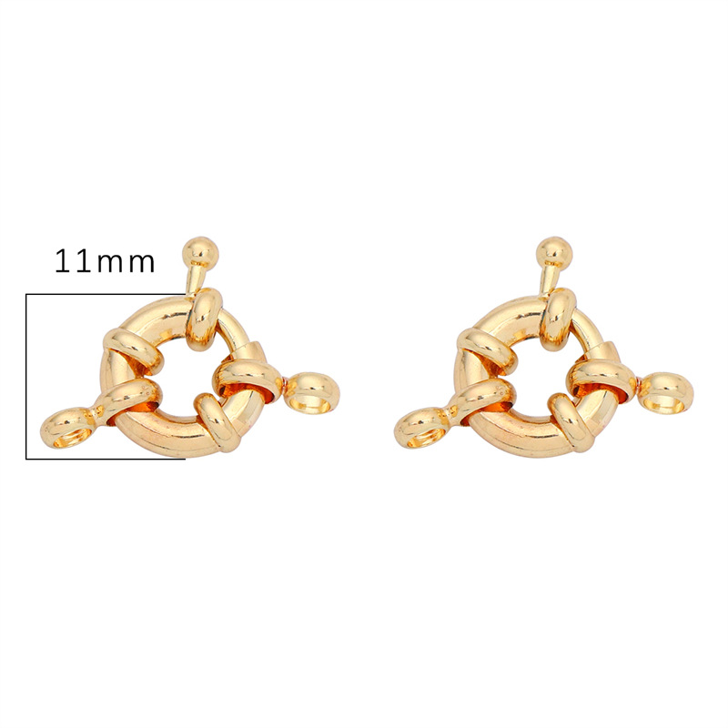 4:11mm electroplated 18K clad gold