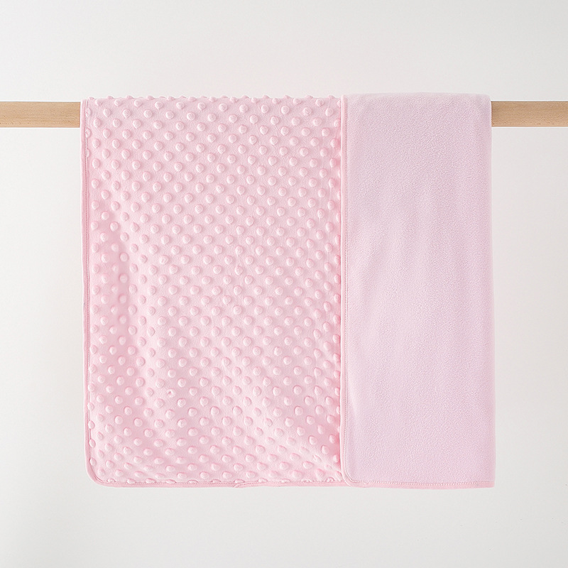 Blanket fleece pressed pink