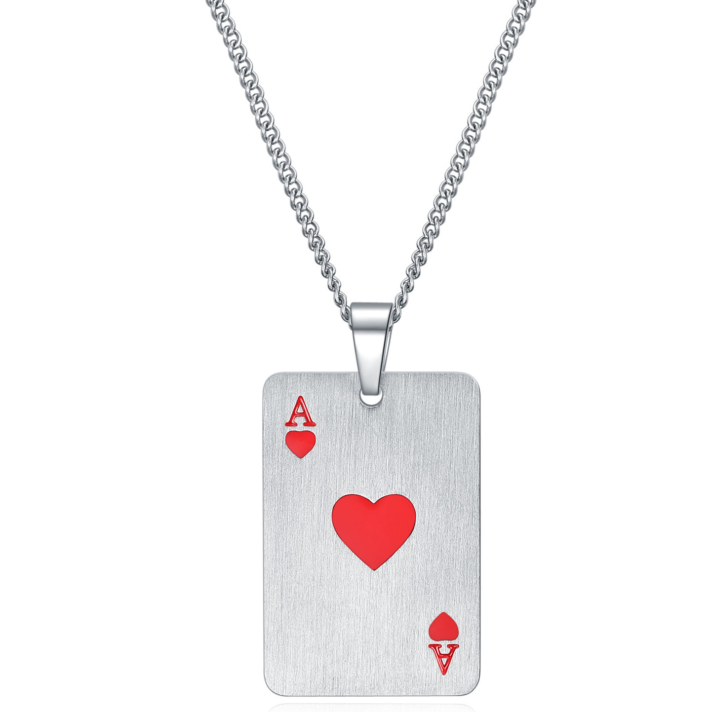 Steel ace of hearts