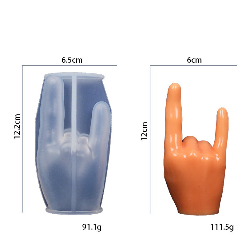 3:Rock and roll gesture mold