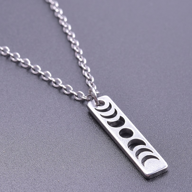 4:Steel color necklace