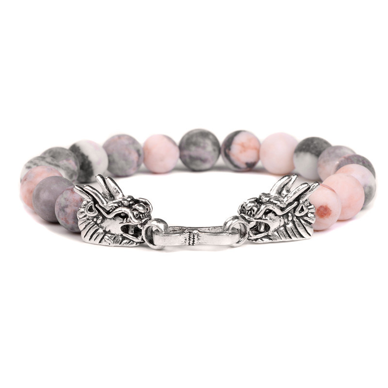 Pink Zebra Stone 6mm