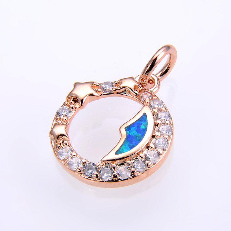 9:Rose gold blue Opal