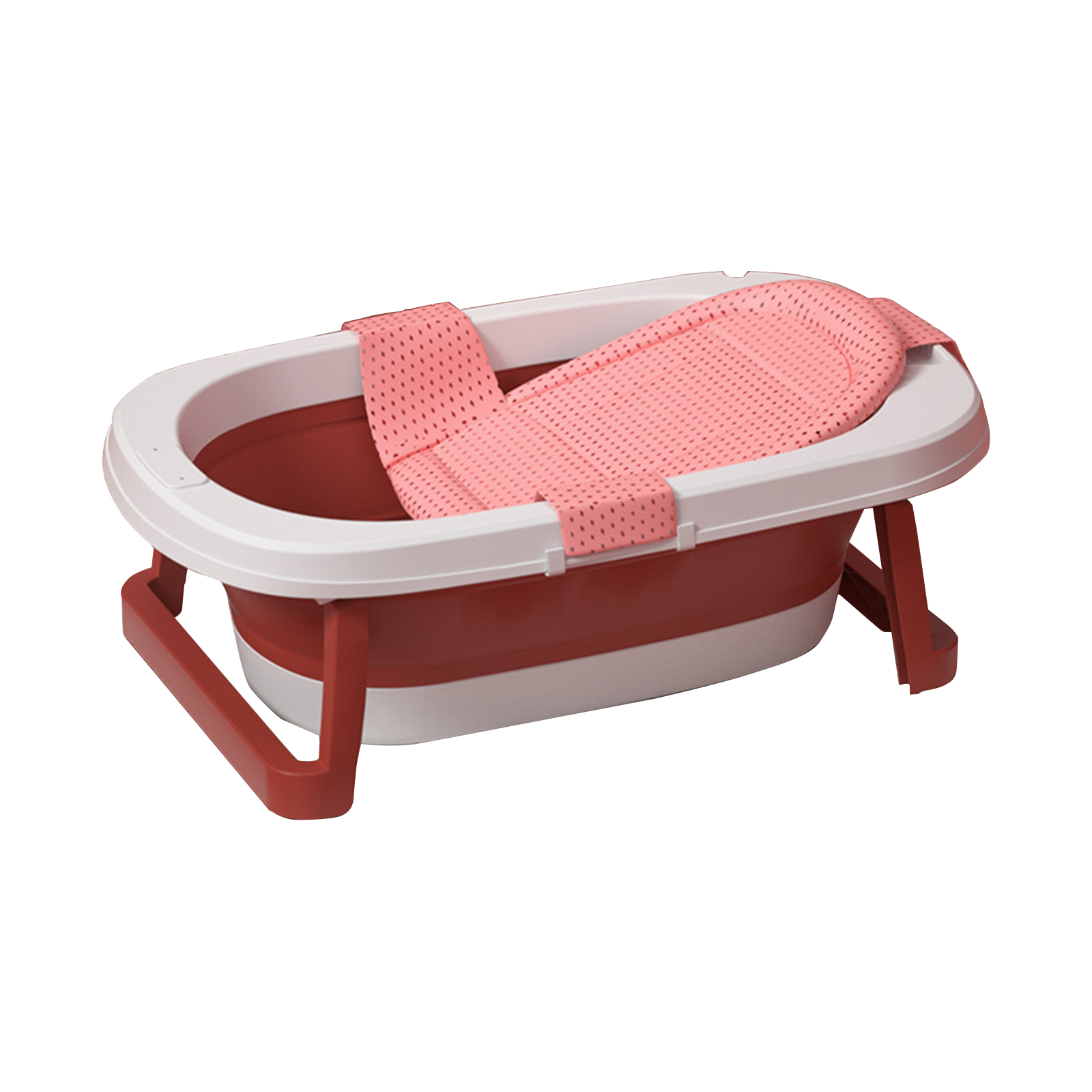 coral red Bath Net Water thermometer