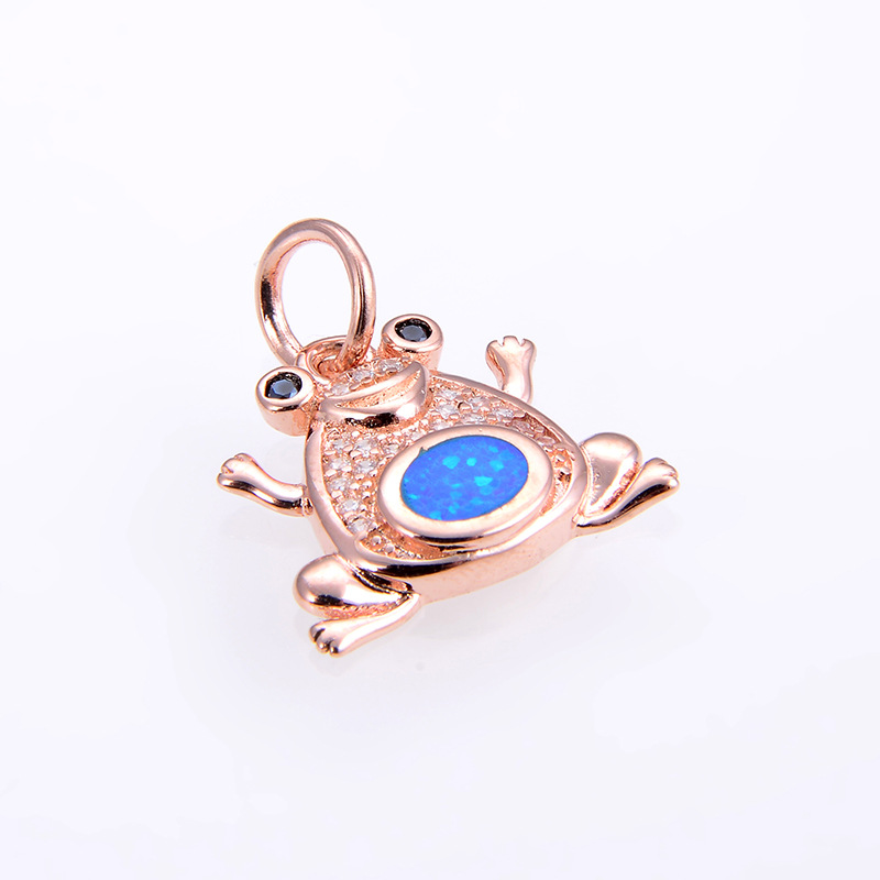 9:Rose gold blue Opal