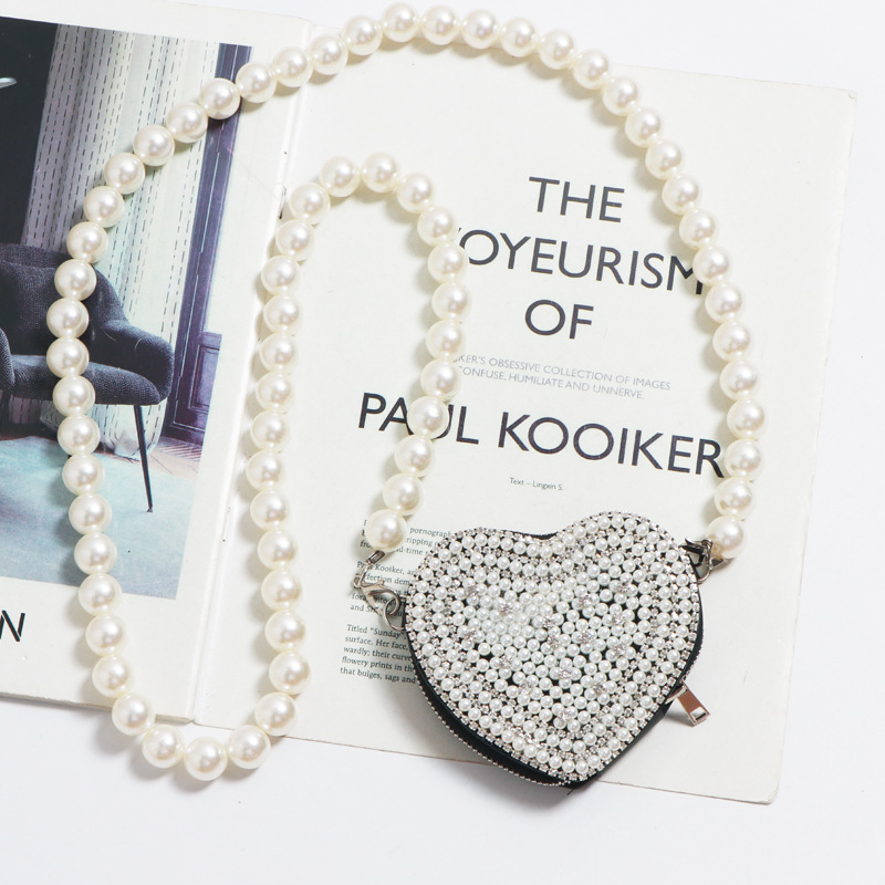 Heart shape (string of pearls):10.5*9cm