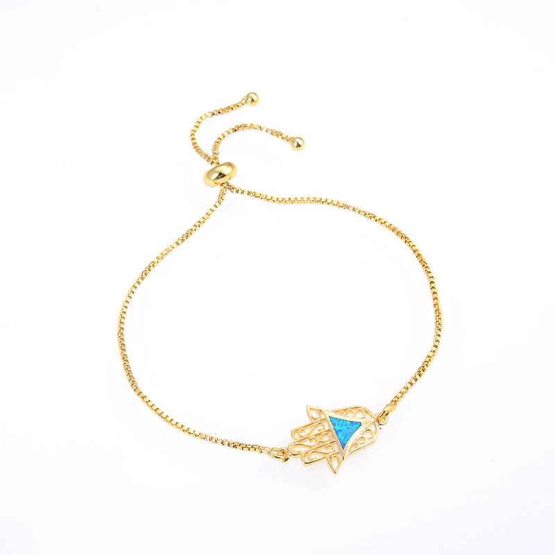 Golden blue triangle palm Opal