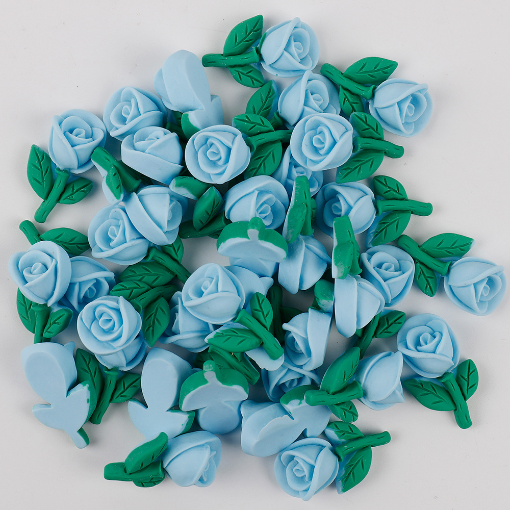 Blue flowers 26 x 16mm