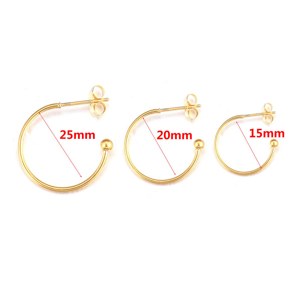 Non-ring gold 15mm