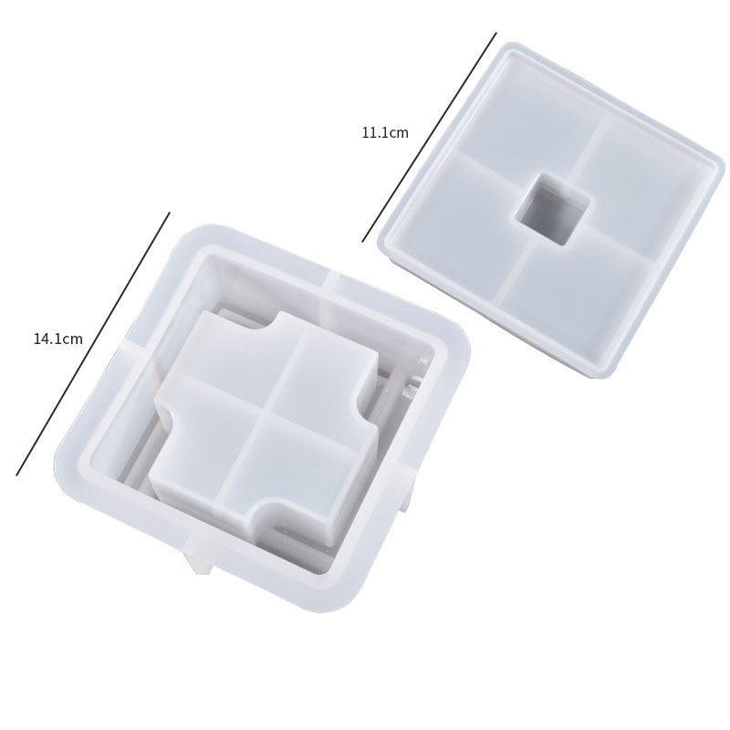 Silica gel mould combination for ashtray