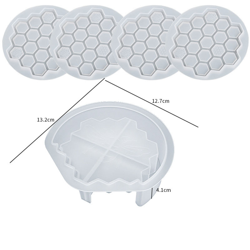 3:Honeycomb container with coaster