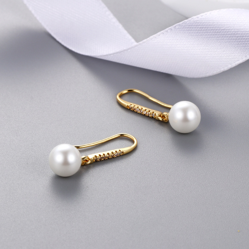 Gold Ear Hook Setting Without Pearl