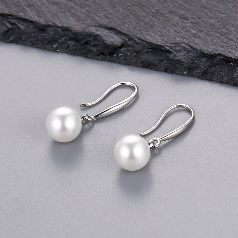 15mm Platinum Color Ear Hook Setting Without Pearl
