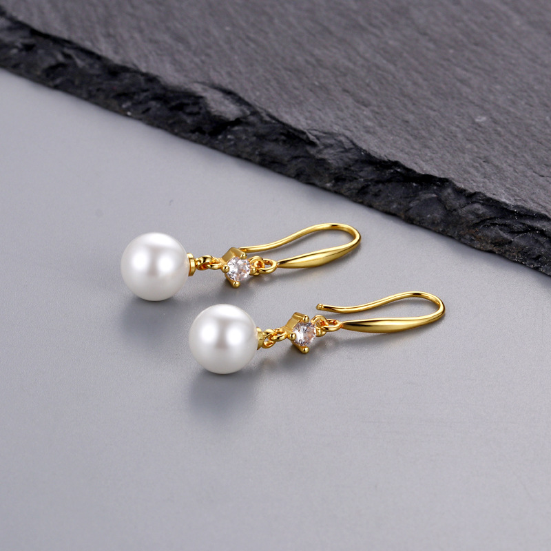 2:15.7mm Gold Ear Hook Setting Without Pearl