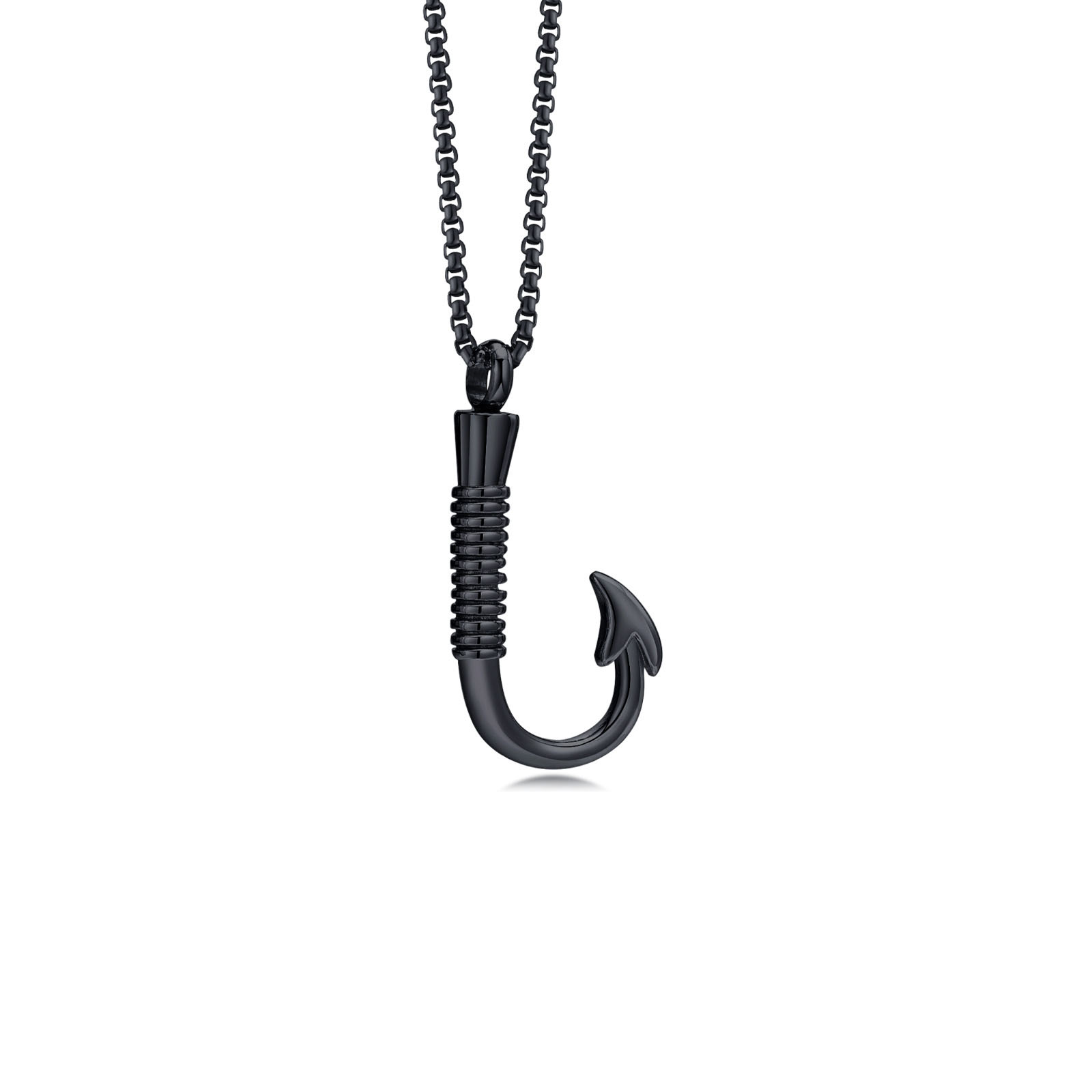 4:Black pendant with chain