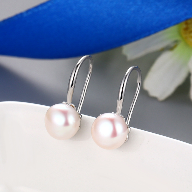 1:Platinum Color Ear Hook Setting Without Pearl