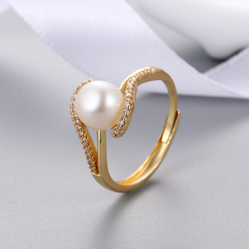 Gold Ring Findings Without Pearl