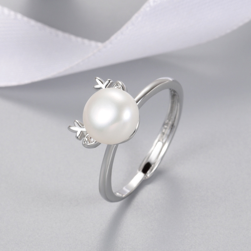1:Platinum Color Ring Findings Without Pearl