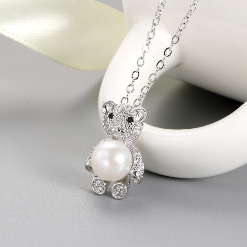 Platinum Color Pendant Setting Without Pearl