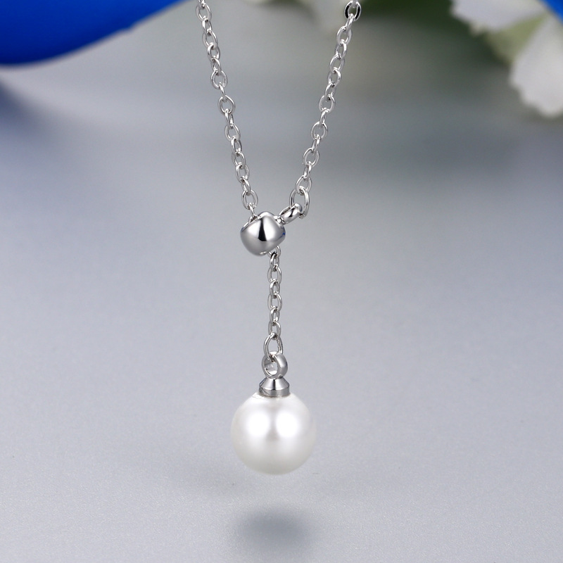 Platinum Color Necklace Setting Without Pearl