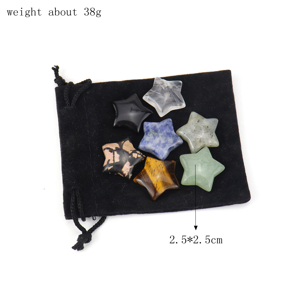 7 color star original stone velvet bag