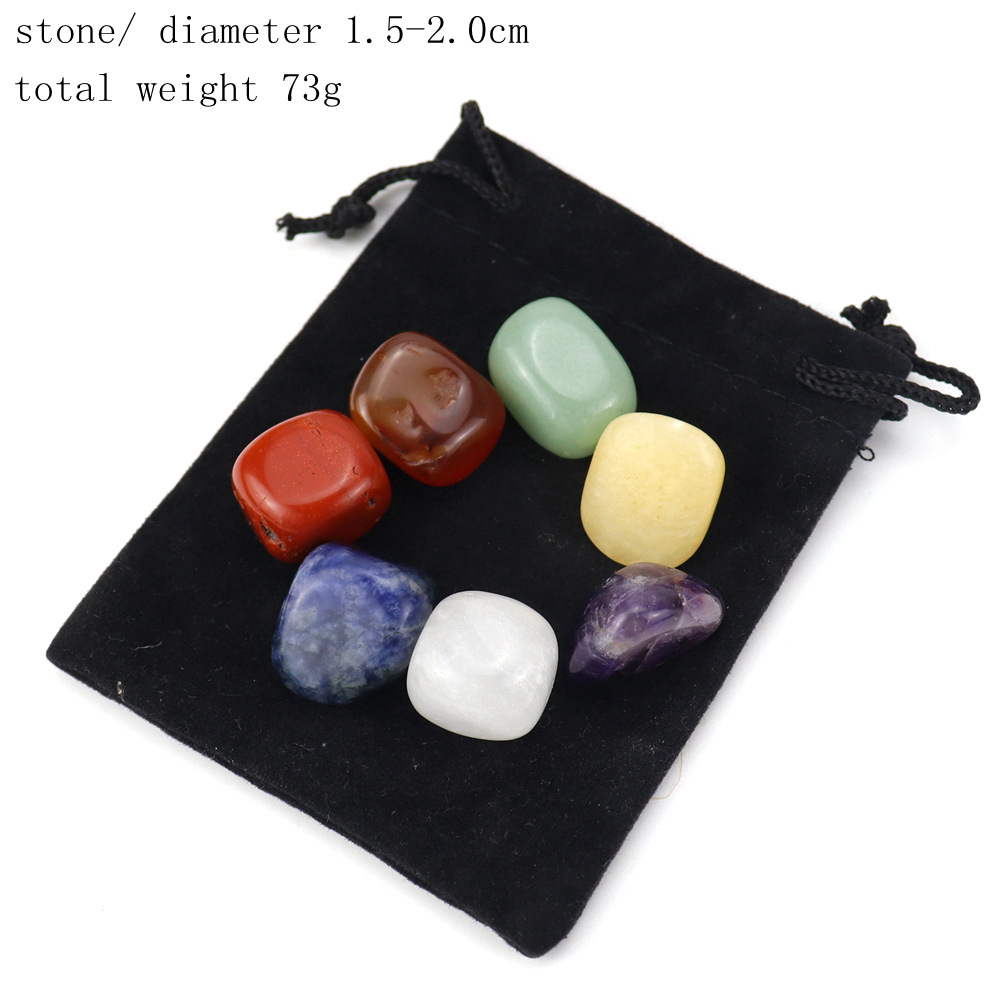7 color stone velvet bag