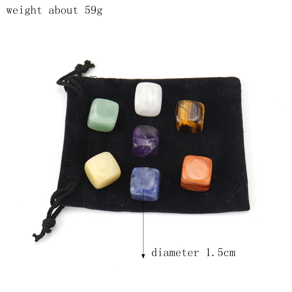 7 color stone fleece cloth bag