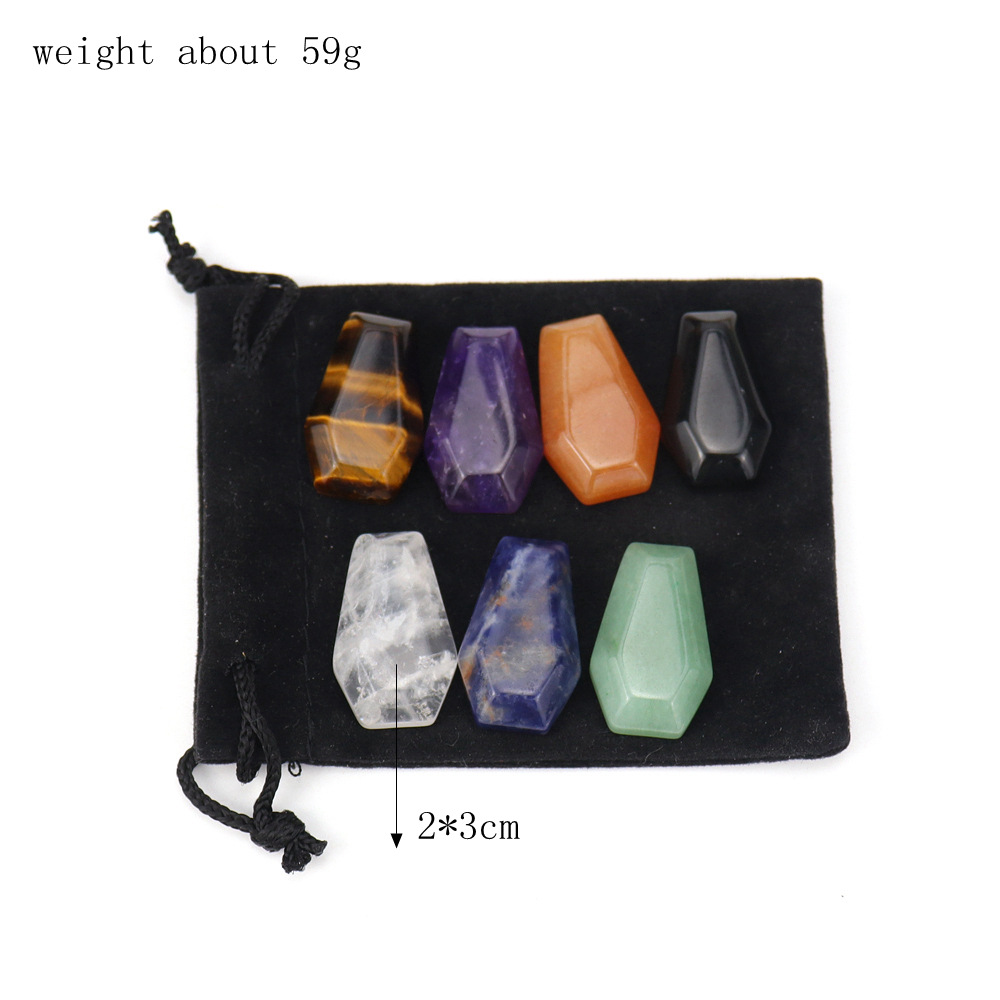 13:7-Color Hexahedral Original Stone Suede Bag