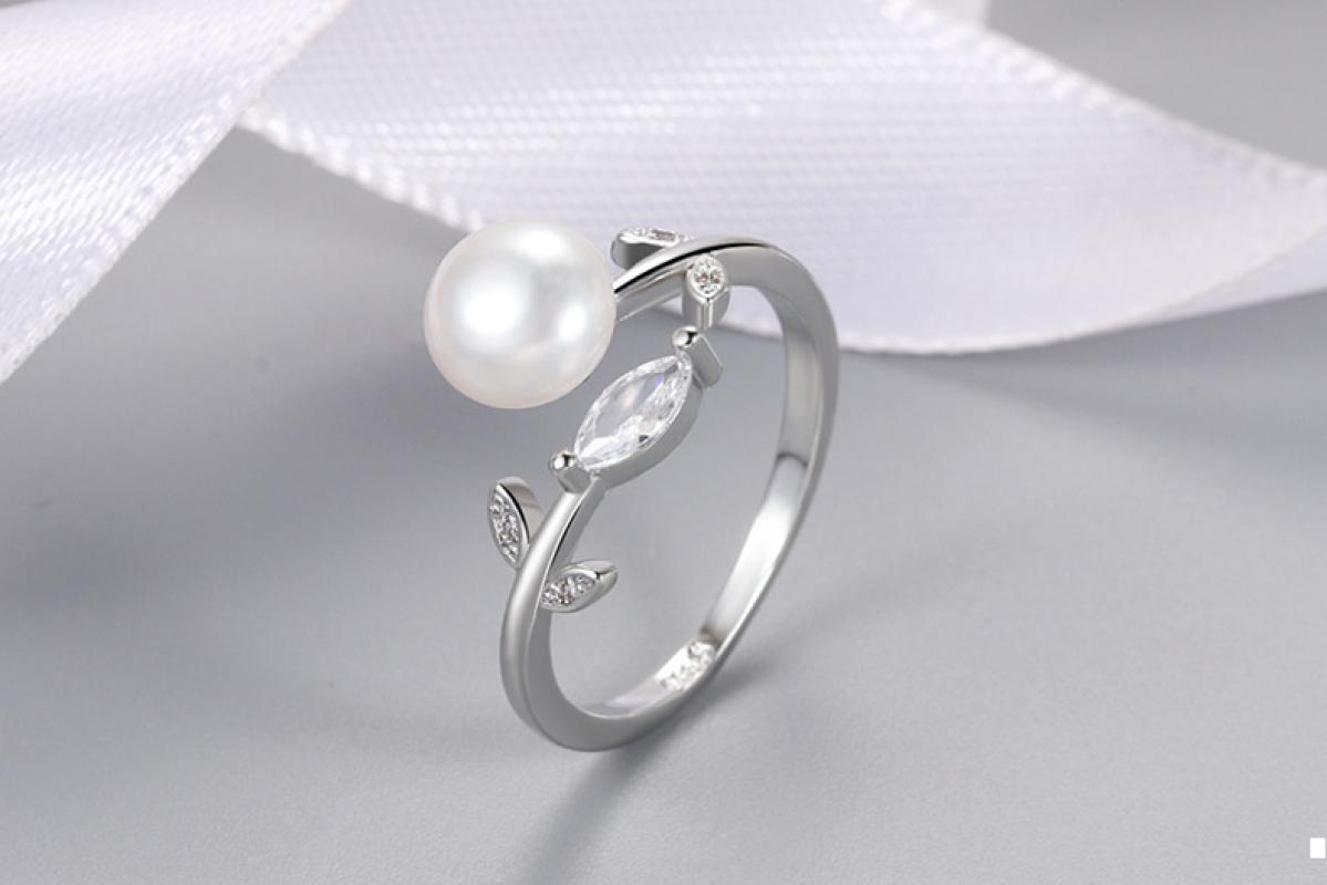 Platinum Color Ring Findings Without Pearl