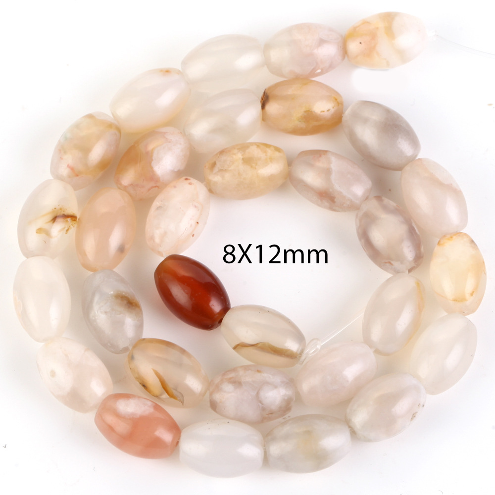 8x12mm cherry agate pearls