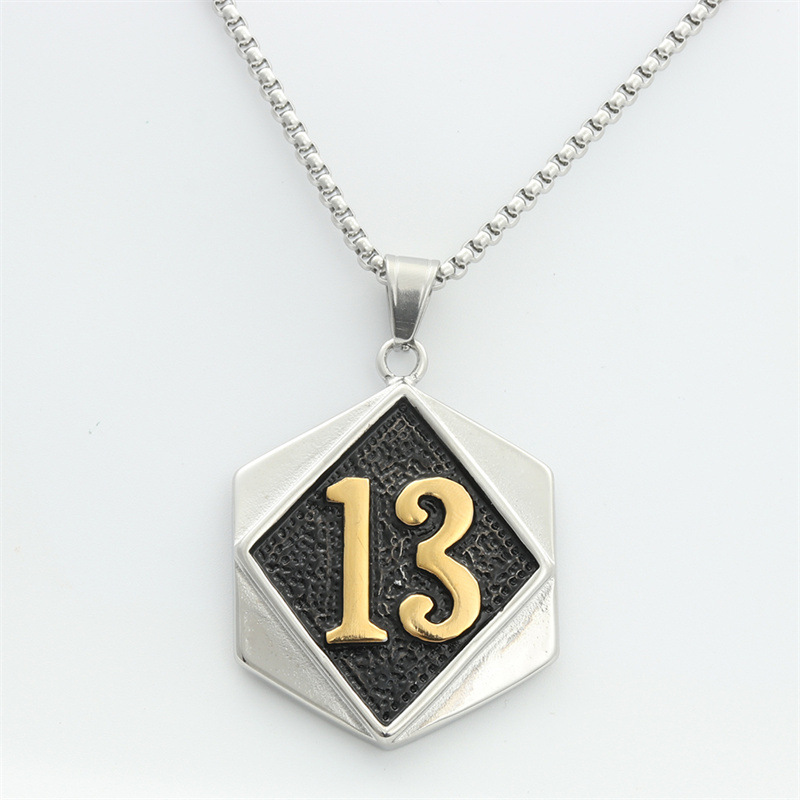 sliver and gold pendant necklace