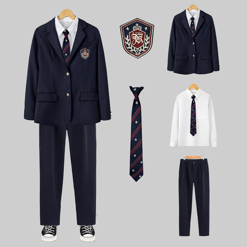 Men's navy blue suit three pieces