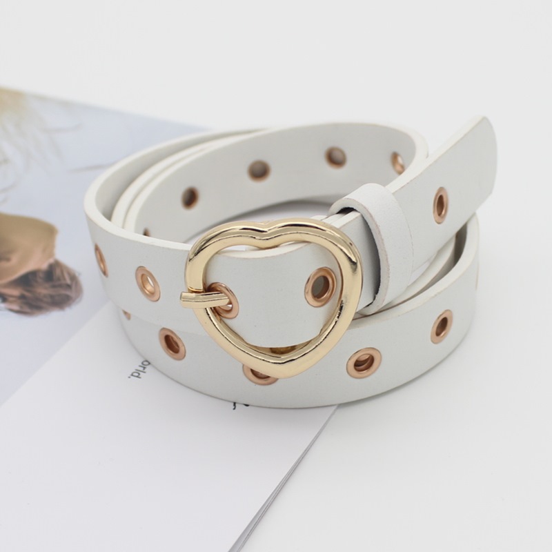 white/gold buckle