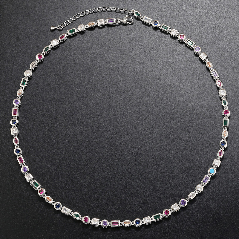 White gold necklace