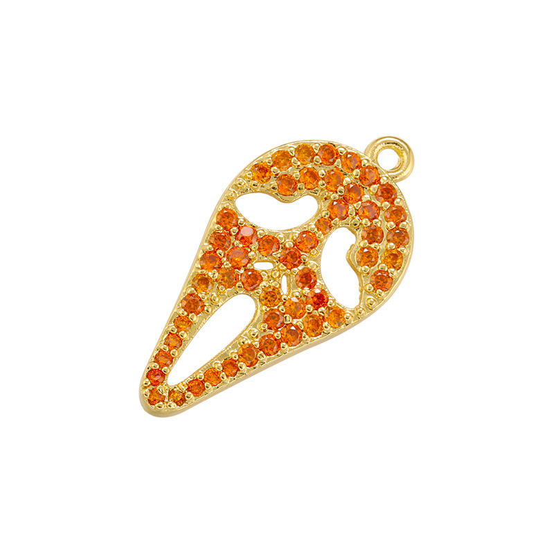5:Golden Orange Diamond Ghost 22.5 x 11.5 mm