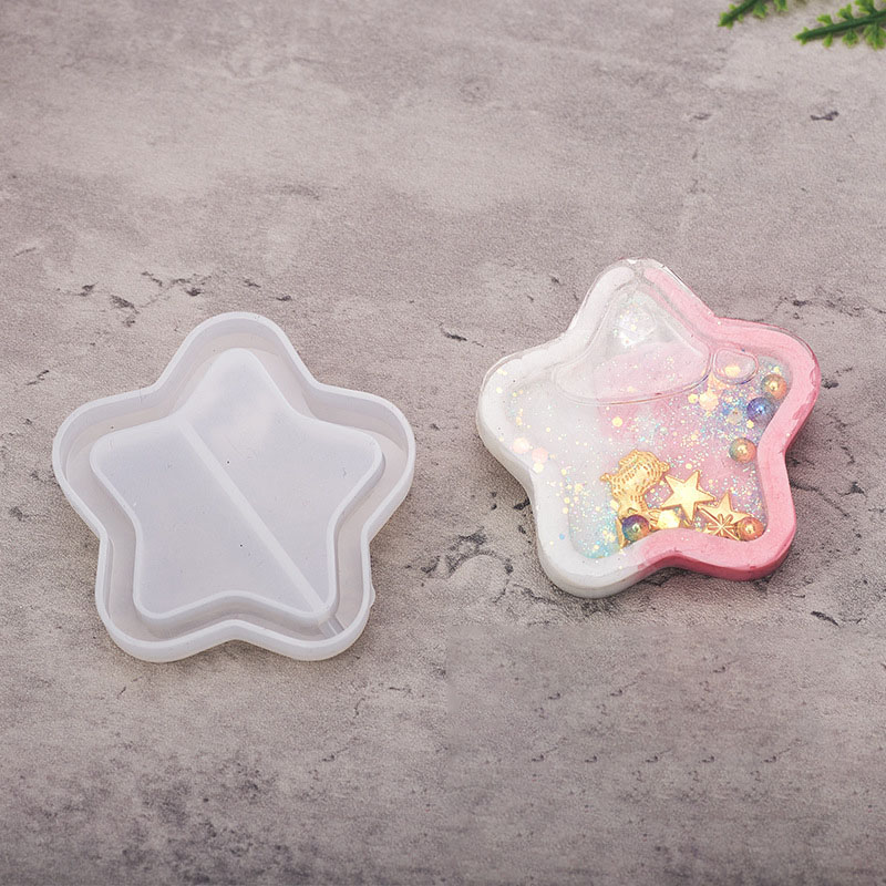1:Five-pointed star quicksand silica gel mold
