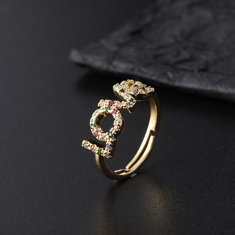 1:gold plated with colorful CZ
