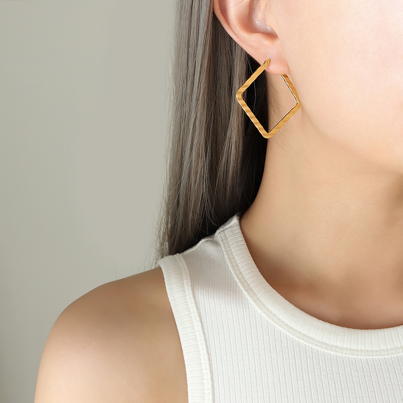 Small gold earrings