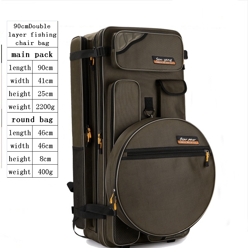 90cm fishing backpack main bag   round bag 1680D backpack