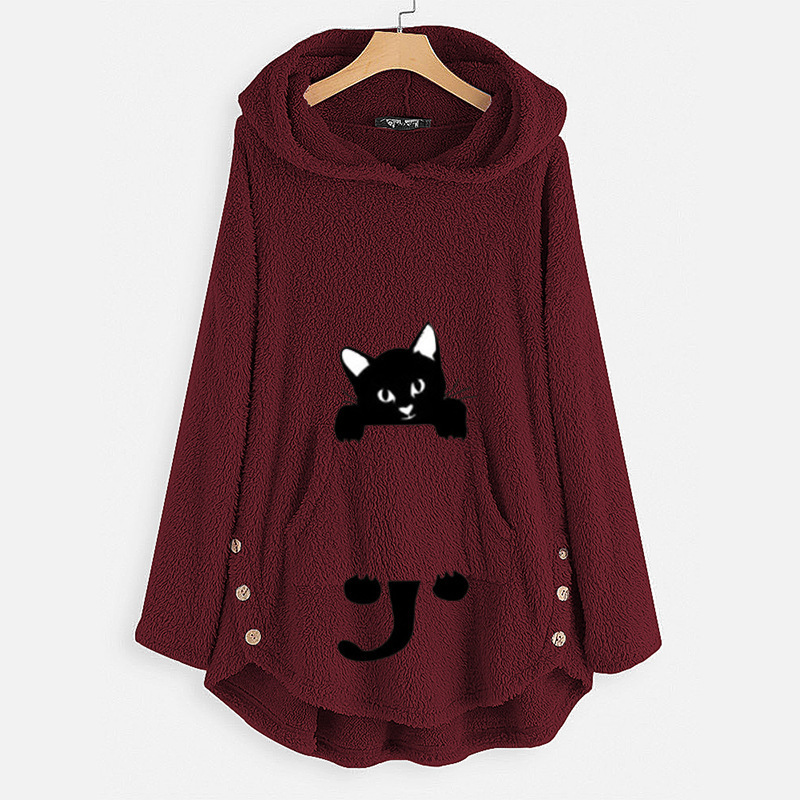 Wine red cat