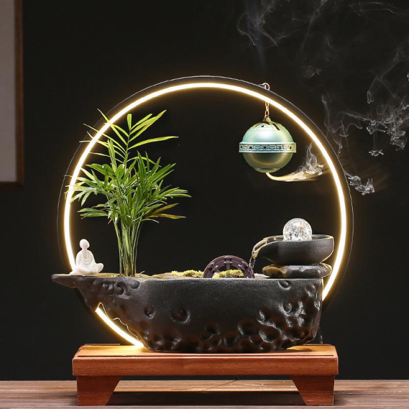 Ask the lamp ring incense-black and elegant 40*20*43cm