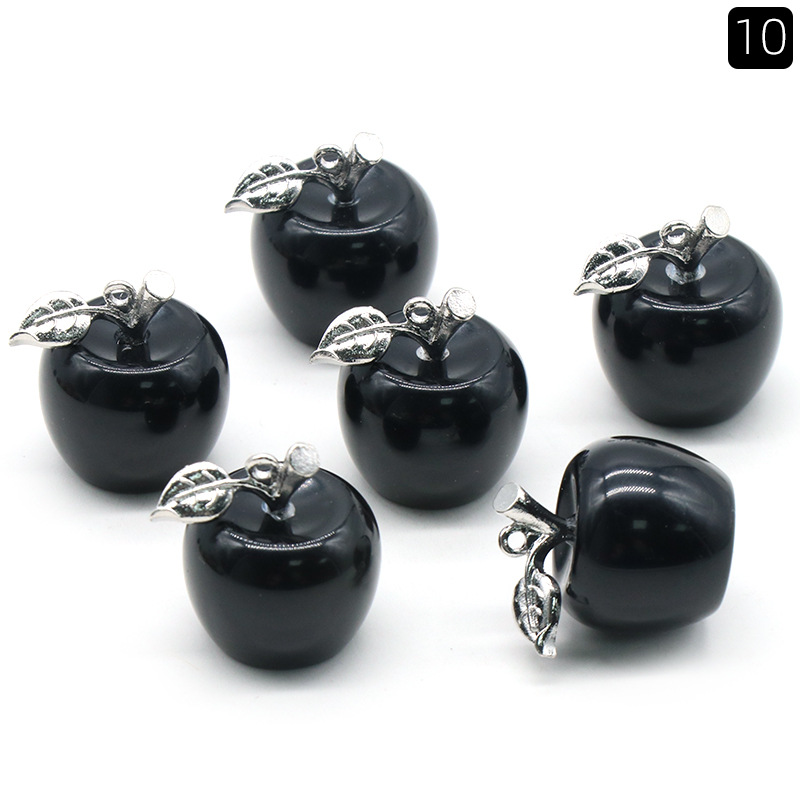 10 Schwarzer Obsidian