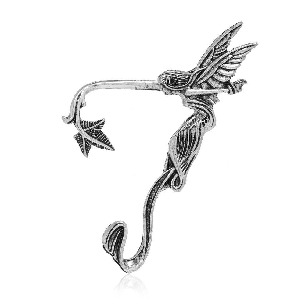 3:Ancient silver left ear female angel