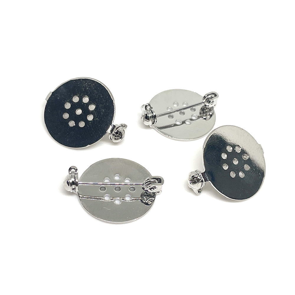 6:18mm white gold color retaining plate with hole