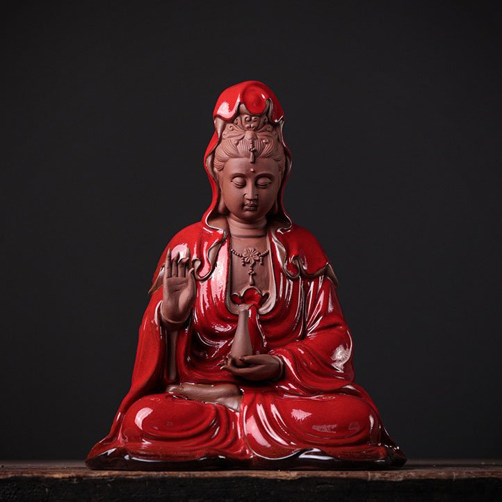 Bottle-holding guanyin-sitting style red pomelo 16