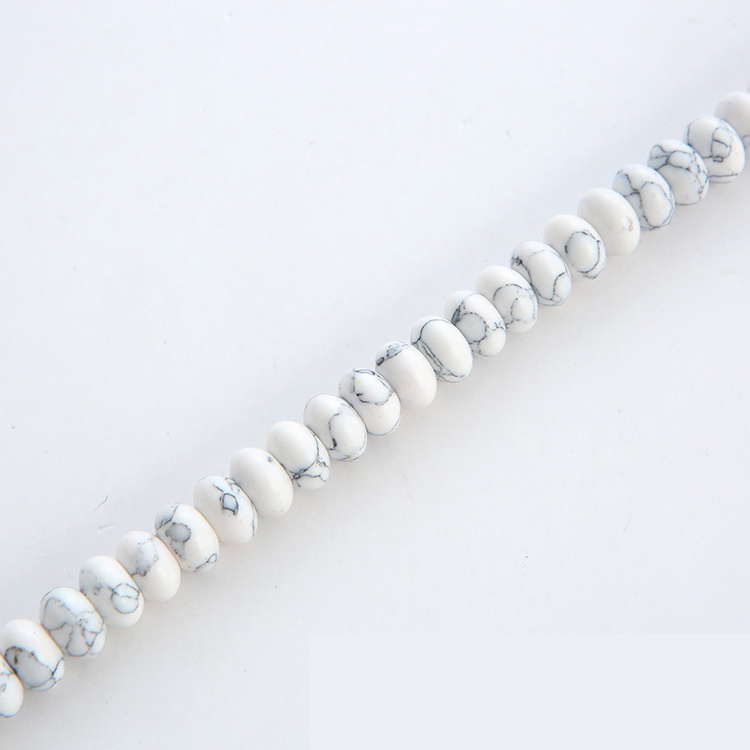Synthetic White Turquoise 5x8mm