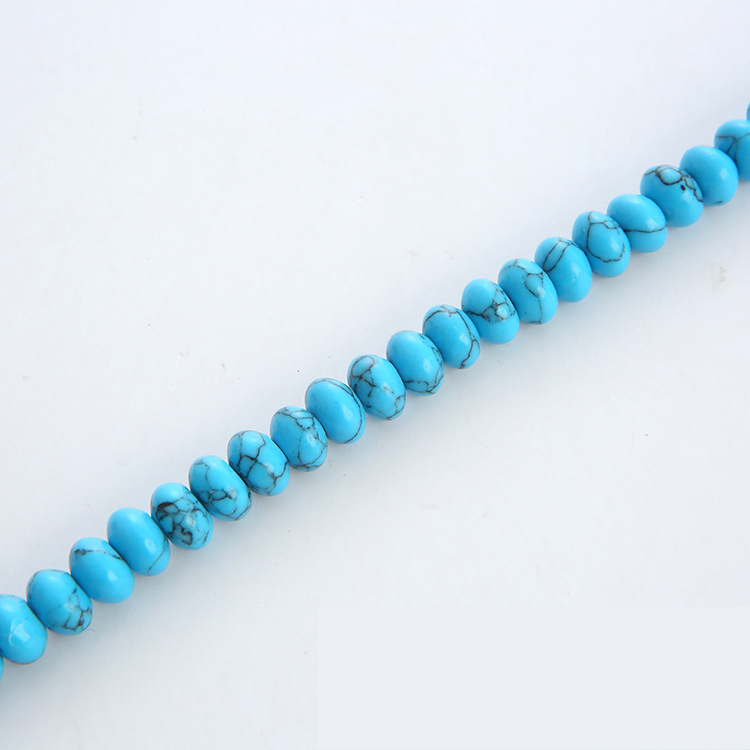 Synthetic Blue Turquoise 4x6mm