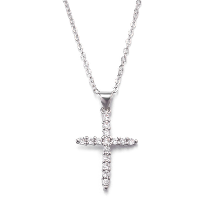 5:White k pendant   necklace 40cm