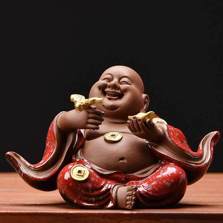 Maitreya fortune double-red 15.8*9.3*8.8cm