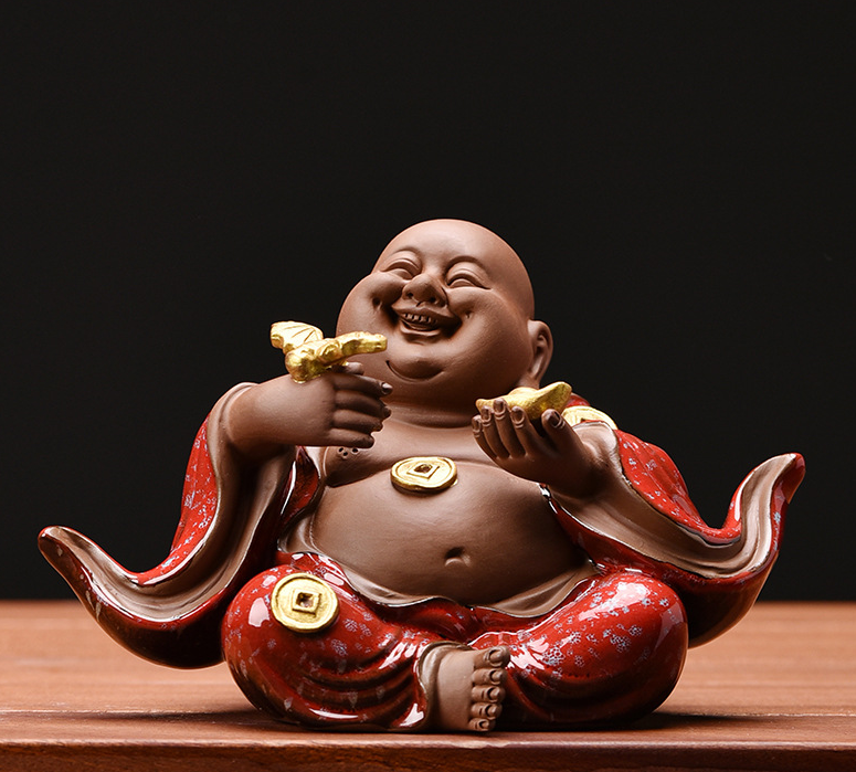 Maitreya fortune double-red 15.8*9.3*8.8cm